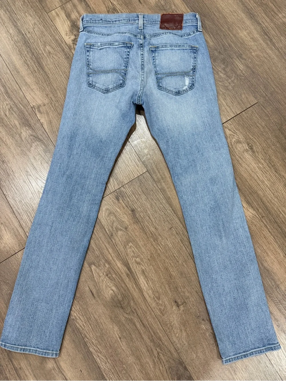Hollister Light Wash Distressed Skinny Jeans